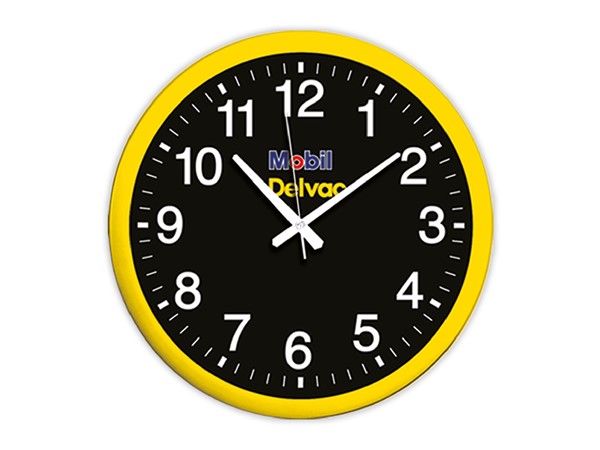 OFİS DUVAR SAATİ SARI (35 CM)